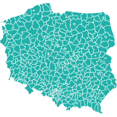 Example of geocoding of counties: Poland Example of geocoding of counties: Poland
